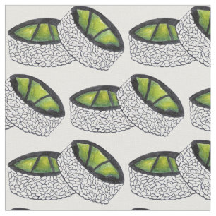 Avocado Roll Japanese Food Maki Sushi Foodie Fabric