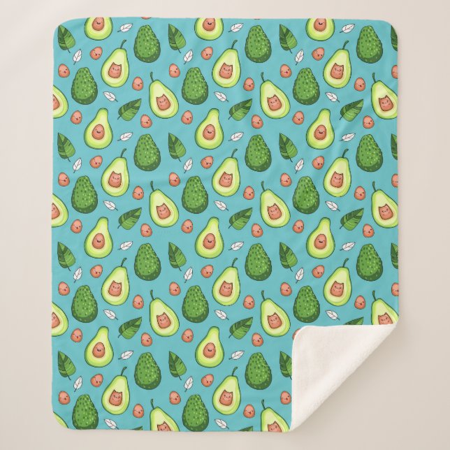 Avocado Sherpa Blanket (Front)