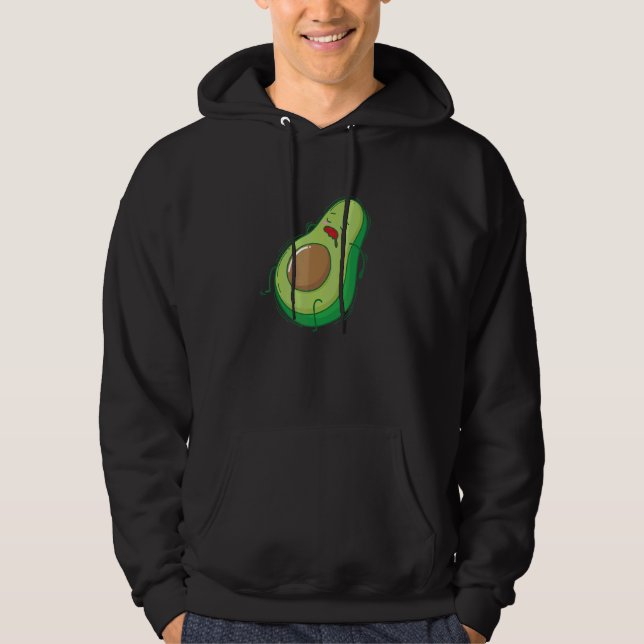Avocado Sleeping And Taking A Nap Hoodie (Front)