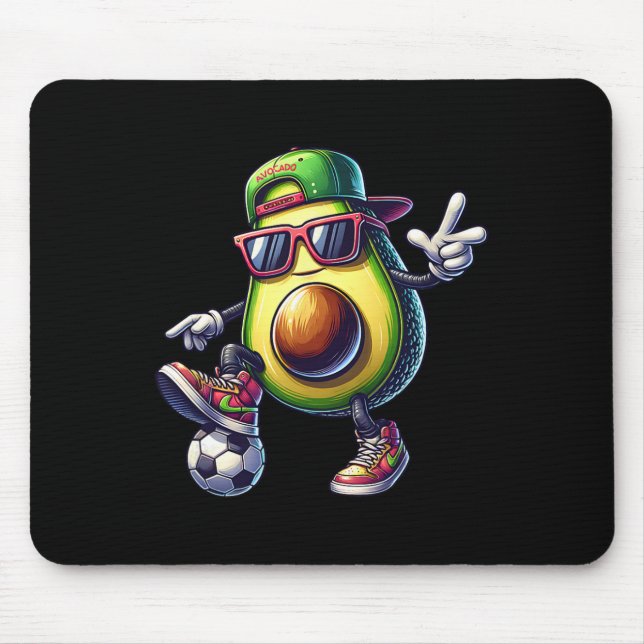 Avocado Soccer Cool Player Urbyn Street  Mouse Pad (Front)