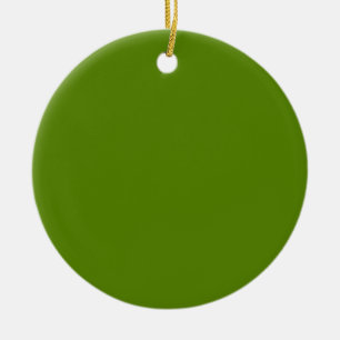 Avocado (solid colour) ceramic ornament