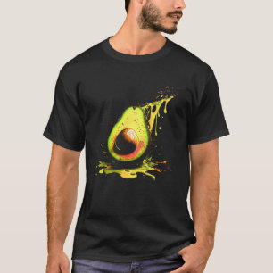 Avocado Splash Vegan Vegetarian Healthy Food T-Shirt