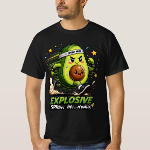 Avocado Sprint Mode Cardio Runner Fitness Tee