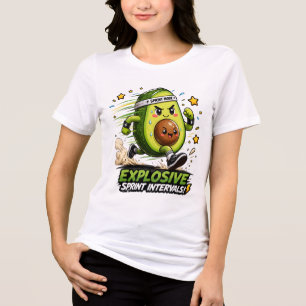 Avocado Sprint Mode Cardio Runner Fitness Tee