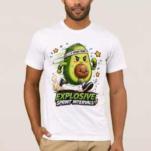 Avocado Sprint Mode Cardio Runner Fitness Tee