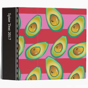 Avocado stripe Custom Binder