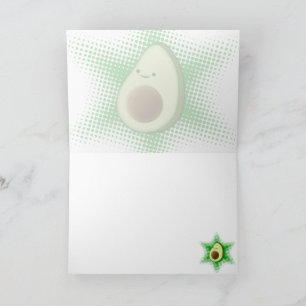 Avocado Superstar Blank Thank You Card