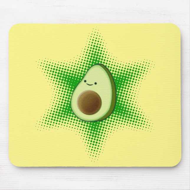 Avocado Superstar Mouse Pad (Front)