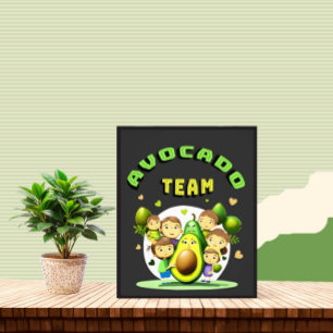 Avocado team photo print