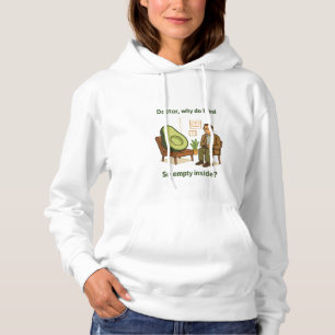 Avocado Therapy Why Am I Empty Inside Hoodie