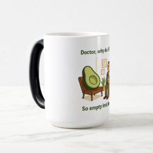 Avocado Therapy Why Am I Empty Inside Magic Mug