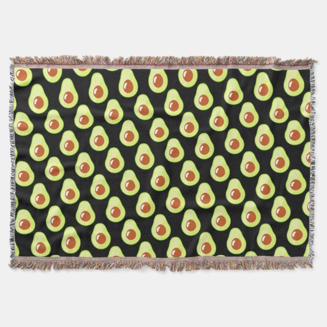 Avocado Throw Blanket (Front)