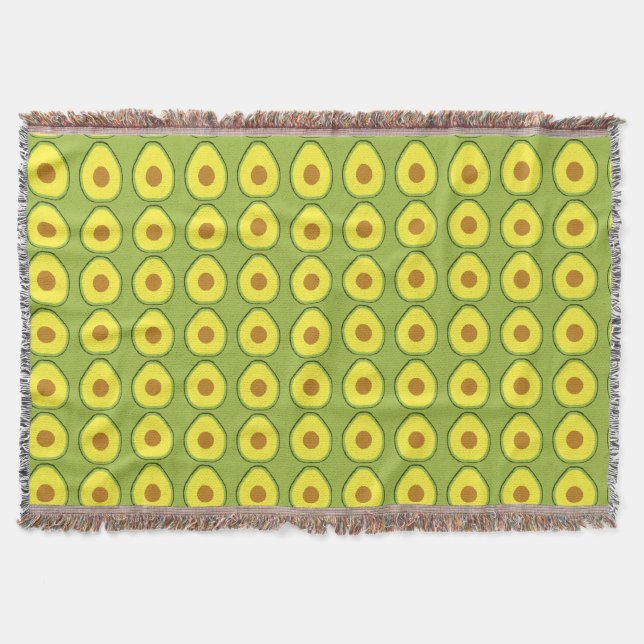 Avocado Throw Blanket (Front)