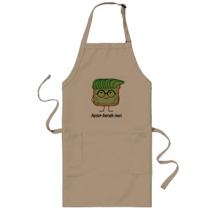 Avocado Toast Hipster glasses greaser hair Long Apron