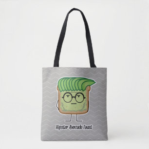 Avocado Toast Hipster glasses greaser hair Tote Bag