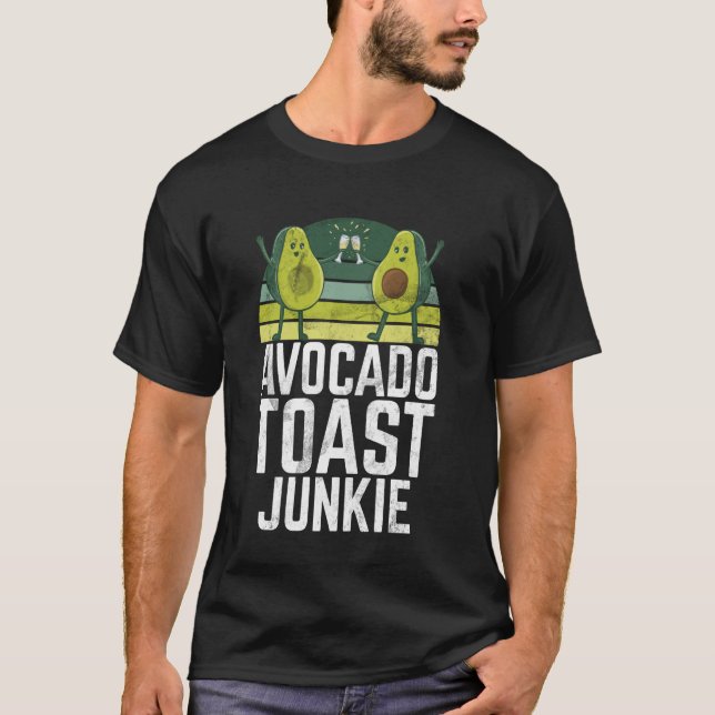 Avocado Toast Junkie Avocado T-Shirt (Front)