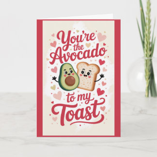 Avocado Toast Millennial Funny Valentines Day Card