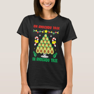 Avocado Tree Funny Food Vegan Christmas T-Shirt