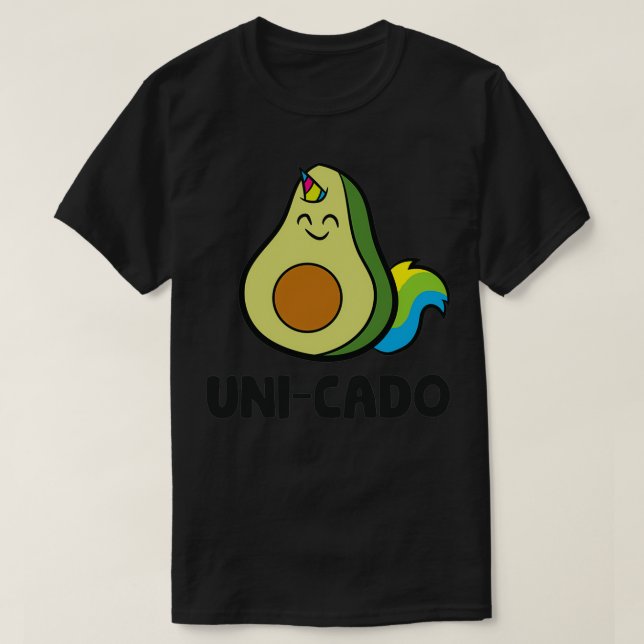 Avocado Unicorn Lover Funny UniCado Avocado T-Shirt (Design Front)