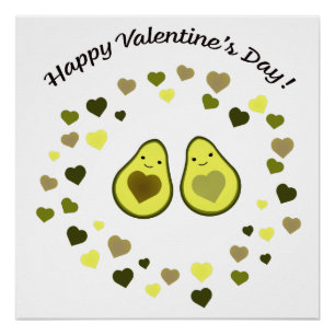 Avocado Valentine Poster