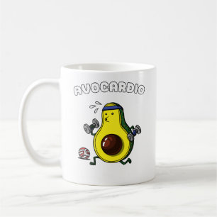 Avocado Vegan Fitness Cardio Workout Exercise Coffee Mug