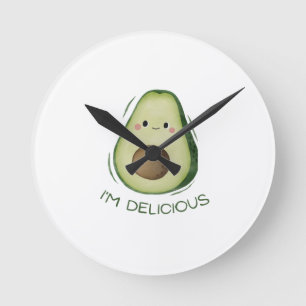Avocado Watch: Stay on Time with Style Round Clock