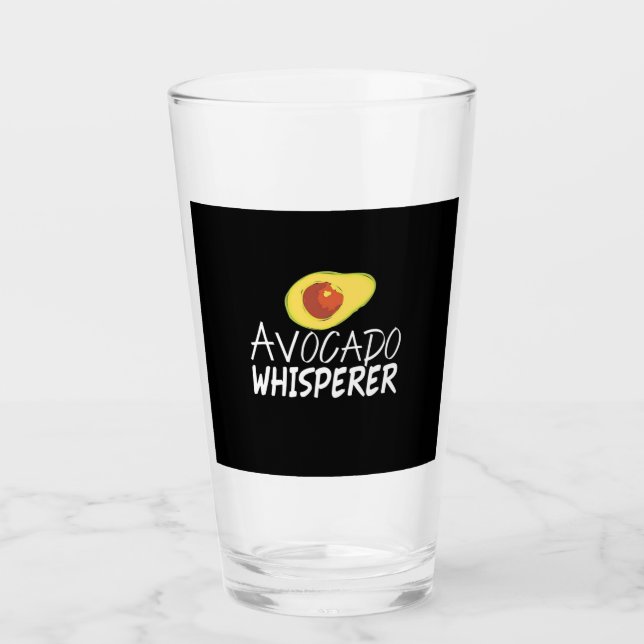 Avocado Whisperer Glass (Front)