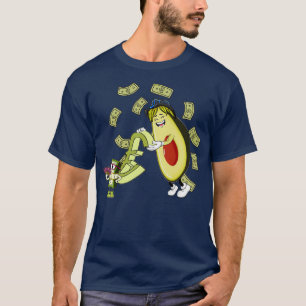avocado with bundle of euro funny T-Shirt