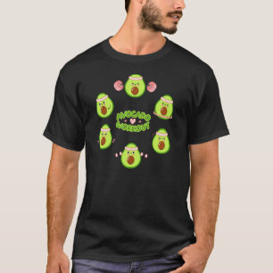 Avocado Workout Guacamole Vegan Mexican Food ART O T-Shirt