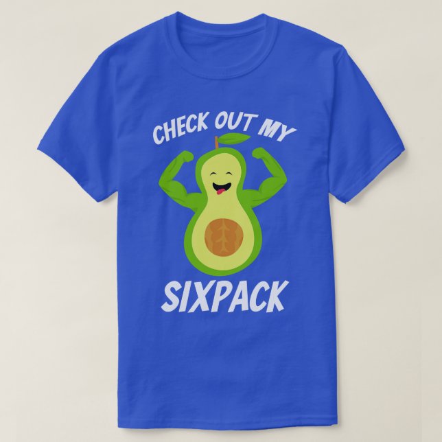 Avocado Workout Sixpack  T-Shirt (Design Front)