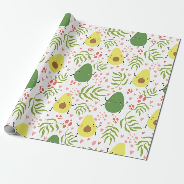 Avocado Wrapping Paper (Unrolled)