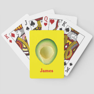 Avocado Yellow Red 4James (Name) Playing Cards