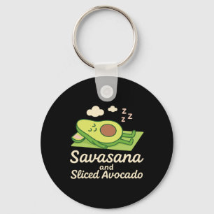 Avocado Yoga Funny Namaste Pun Plant-sed Fitness S Keychain