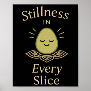 Avocado Yoga Funny Namaste Pun Plant-sed Fitness S Poster