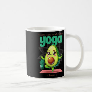 Avocado Yoga Namaste - Cute Kawaii Fitness And Hea Coffee Mug