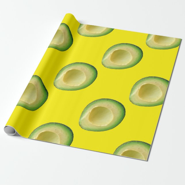 Avocados All Around 4 Alissa Wrapping Paper (Unrolled)
