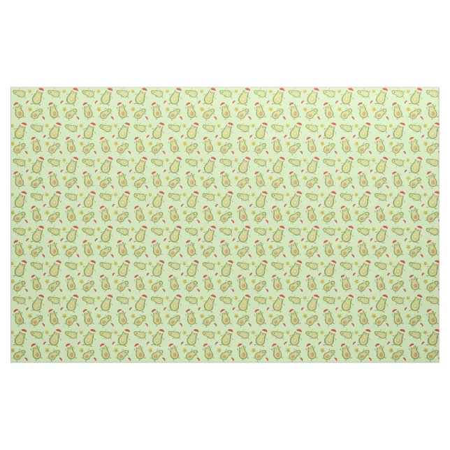 Avocados & Christmas Fabric (Yard)