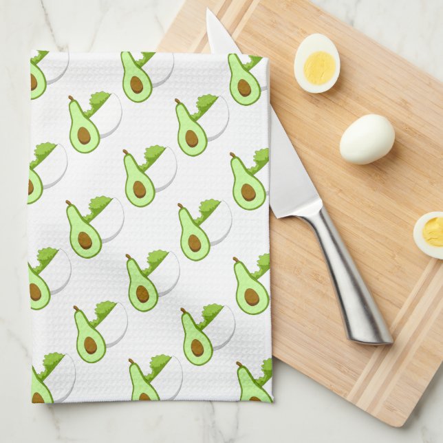 Avocados & Guacamole Kitchen Towel (Quarter Fold)