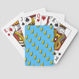 avocados pattern playing cards