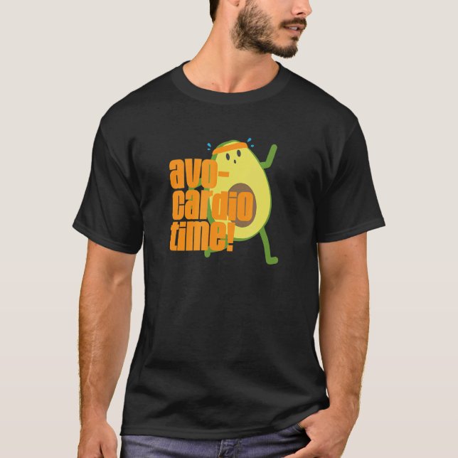 Avocardio Avocado Fitness Exercise Avocado T-Shirt (Front)