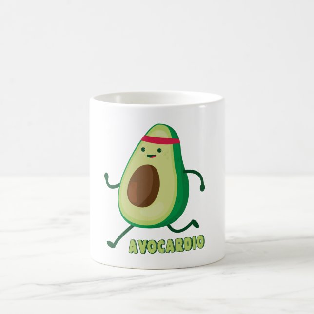 Avocardio Funny Cartoon Mug (Center)