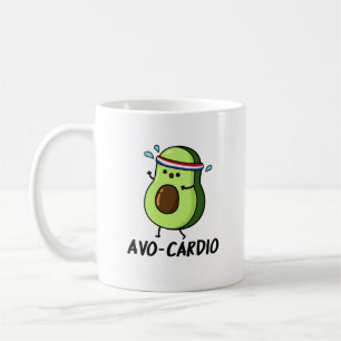 Avocardio Funny Excercise Avocado Pun  Coffee Mug