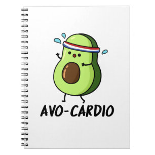 Avocardio Funny Excercise Avocado Pun  Notebook