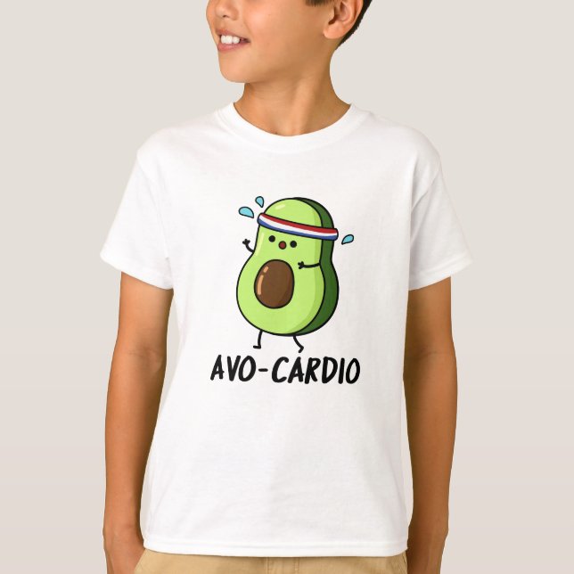 Avocardio Funny Excercise Avocado Pun  T-Shirt (Front)