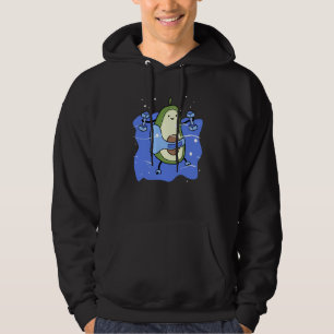 Avocardio heart fitness cardio Aquagym vegan veget Hoodie