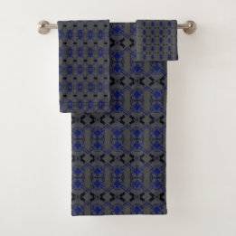 Avocat Bleu Noir Gris Gris Serviettes de bain
