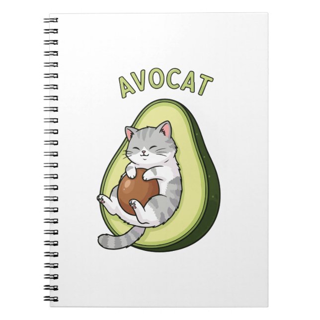 Avocat Cuteness Notebook (Front)