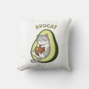 Avocat Cuteness Throw Pillow