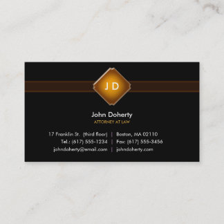 Avocat de monogramme - carte de visite