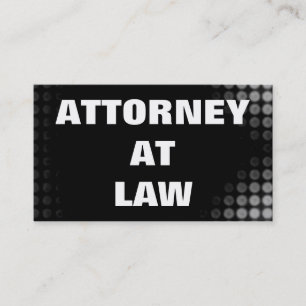 Avocat noir clair chez le Carte de visite de la lo